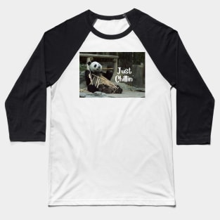 Just Chillin' Panda Baseball T-Shirt